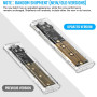 Корпус для SSD M2 NVMe AXFEE USB Type C 10 Гбит с поддержкой 2230 2242 2260 2280 без SSD
